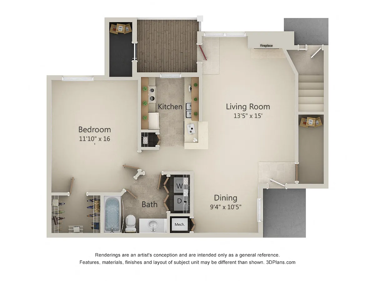 Floor plan 1A-Sunrise Series