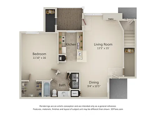 Floor plan 1A-Sunrise Series