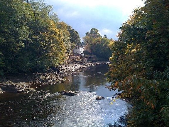 View of house from the Green St. Bridge