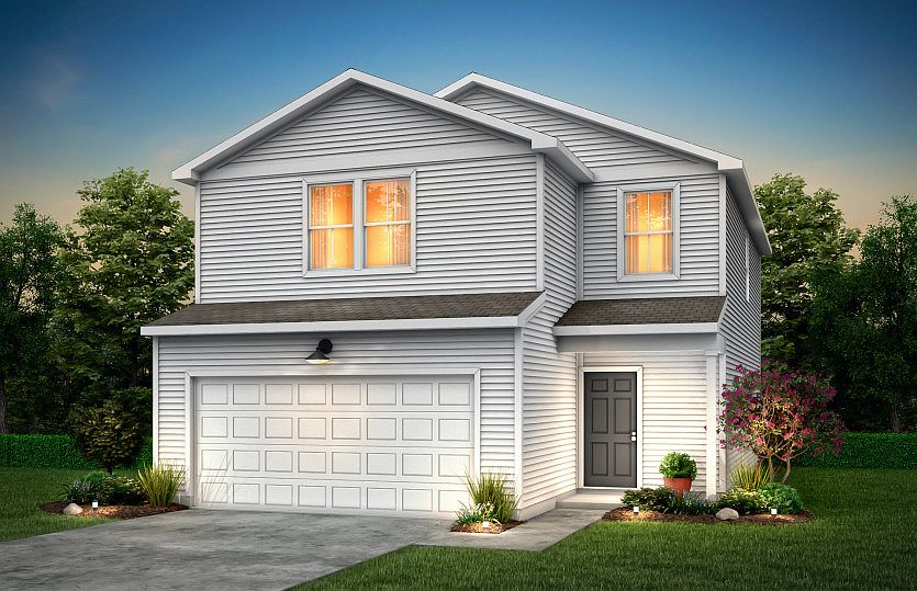 Oriole Exterior TD101 features siding, covered front door and 2 car garage