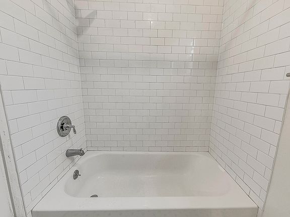 Tub and shower combination bathroom