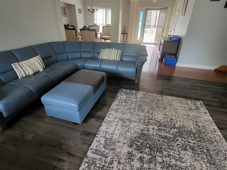 Family Room with Hardwood Floor