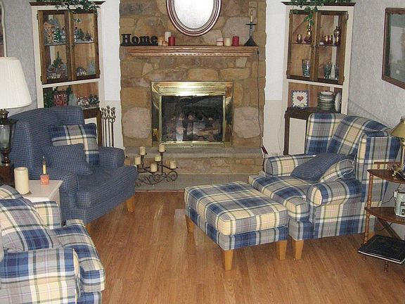 Fireplaced family room
