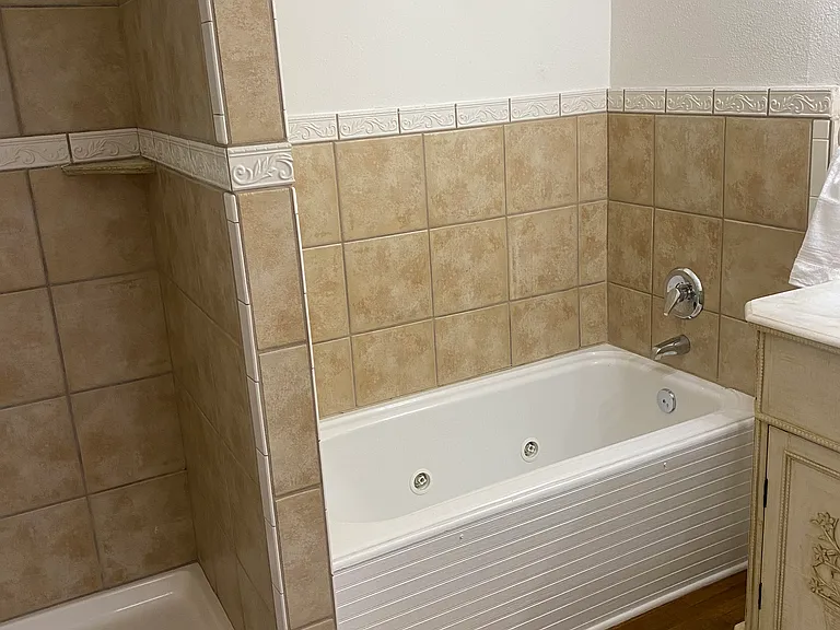 Jetted tub in Primary Bathroom