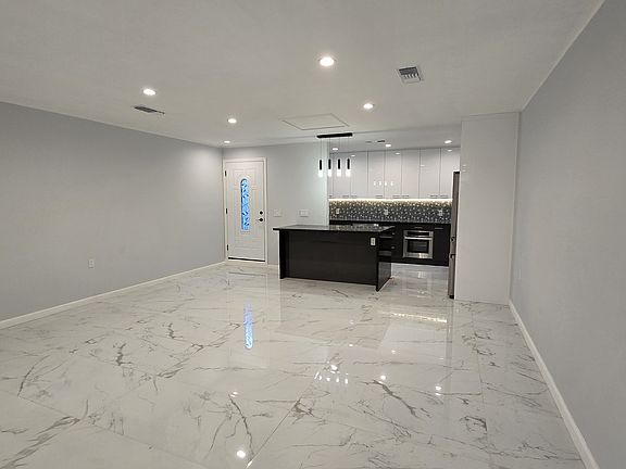 Living Room with Open Concept Kitchen