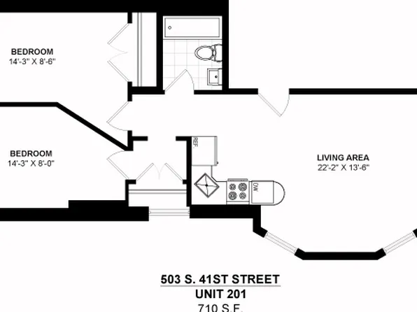 503 S 41st Street, 503 S 41st St APT 201, Philadelphia, PA 19104