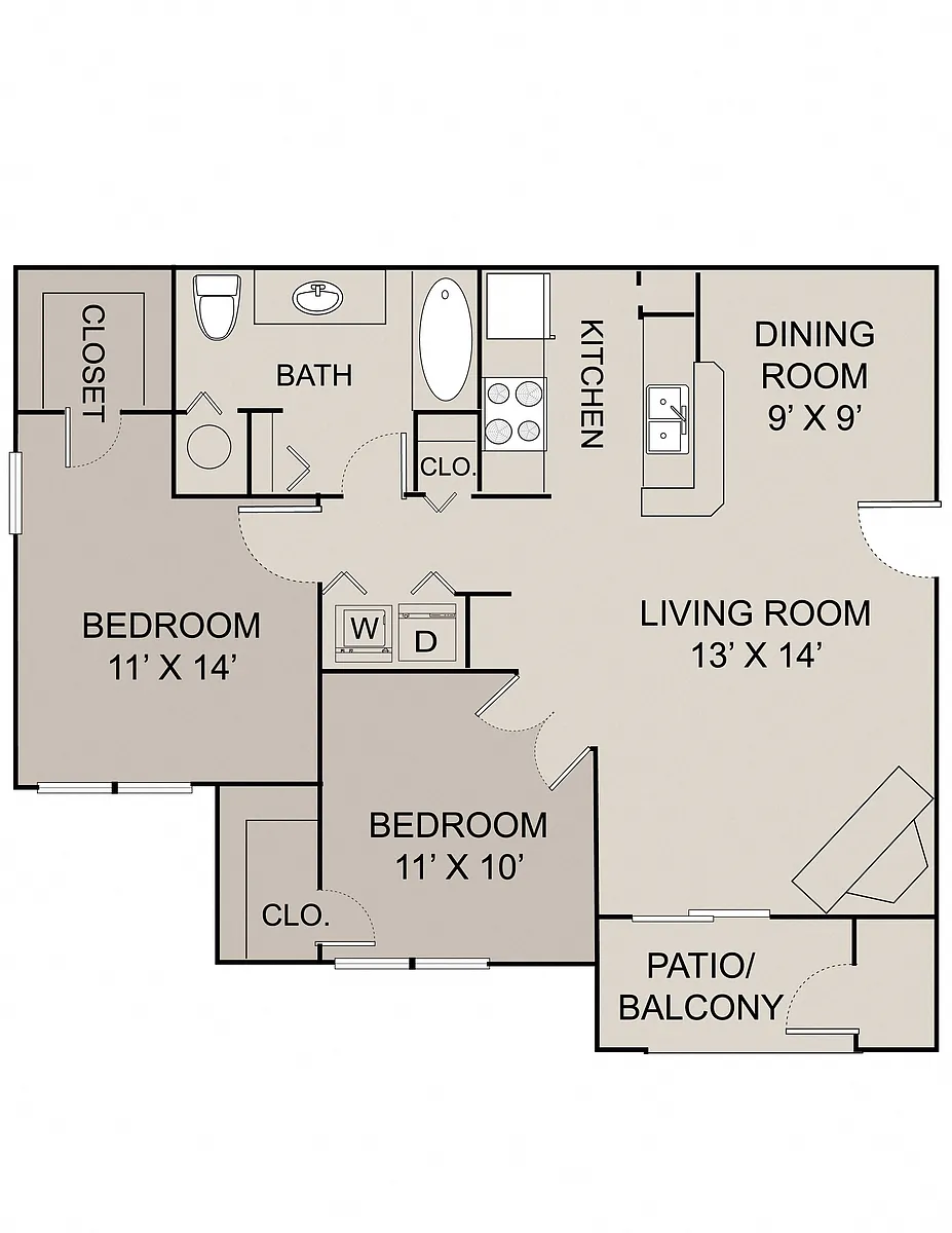 Floor plan HARRISON - B1