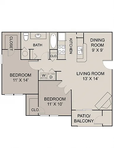 Floor plan HARRISON - B1