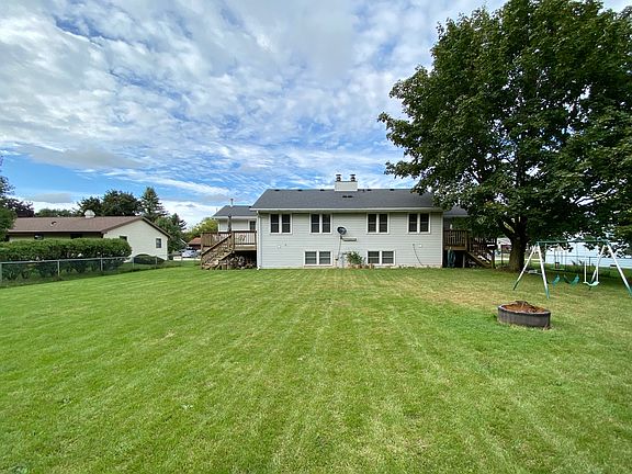 View of the back of the duplex from the yard.