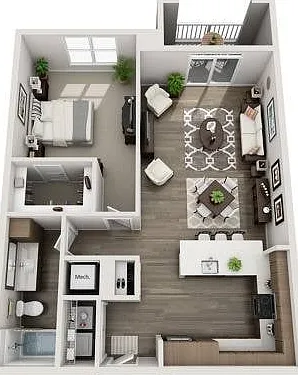 Weston Corners_A3_1B B_893sf_Floorplans Weston Corners_A3_1B B_893sf_Floorplans