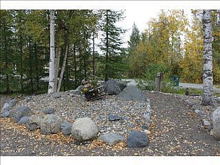 Nice rock garden for great curb appeal