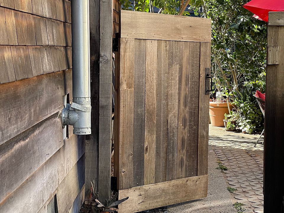 Gate to the cottage in the back yard