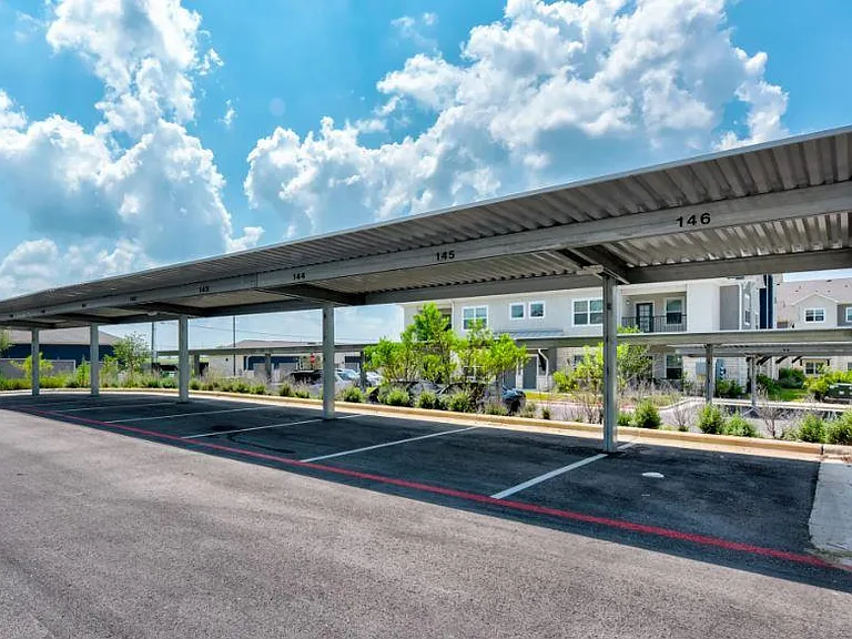 Optional carports.