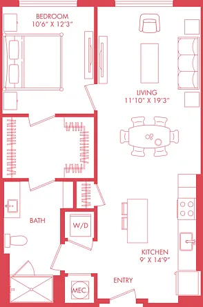 A15 | 1x1 | 830 sq ft A15 | 1x1 | 830 sq ft
