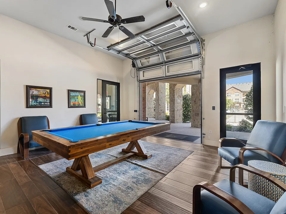Enjoy community gathering spaces designed for entertainment and relaxation.