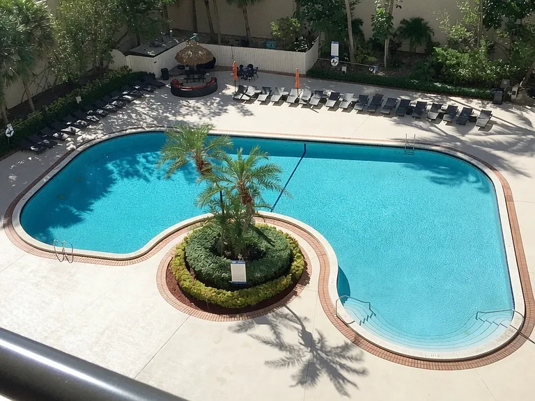 Pool View from Balcony