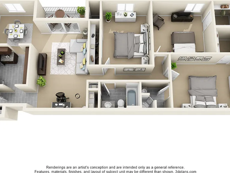 The Franklin 3 Bedroom Floor Plan The Franklin 3 Bedroom Floor Plan