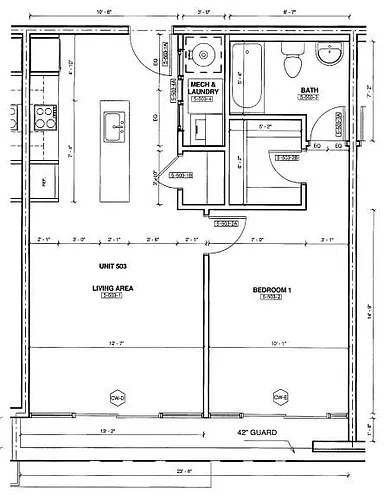 Floor plan X03 - Balcony