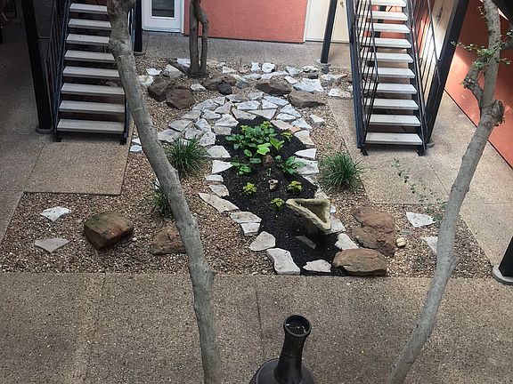 Courtyard view from above