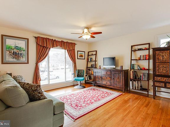 Living room (check out the wood floors!)