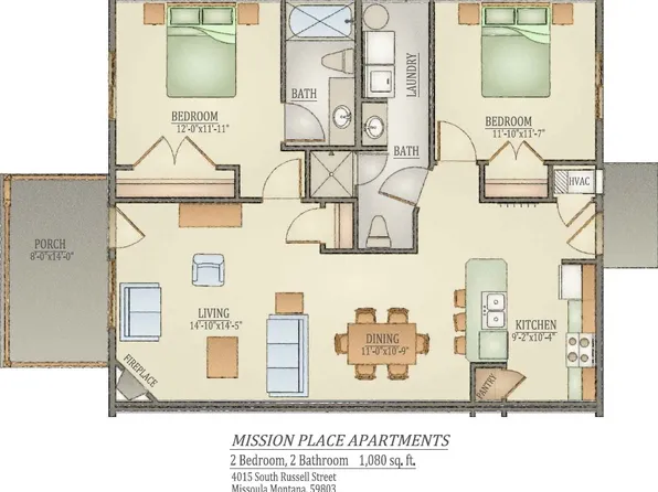 Mission Place, 4015 S Russell St #106, Missoula, MT 59801