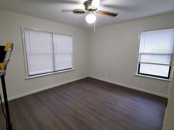 Bedroom #1 has two closets and a new fan.