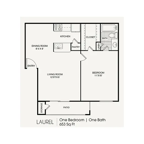 Floor plan 2 bedroom 2.5 bathroom