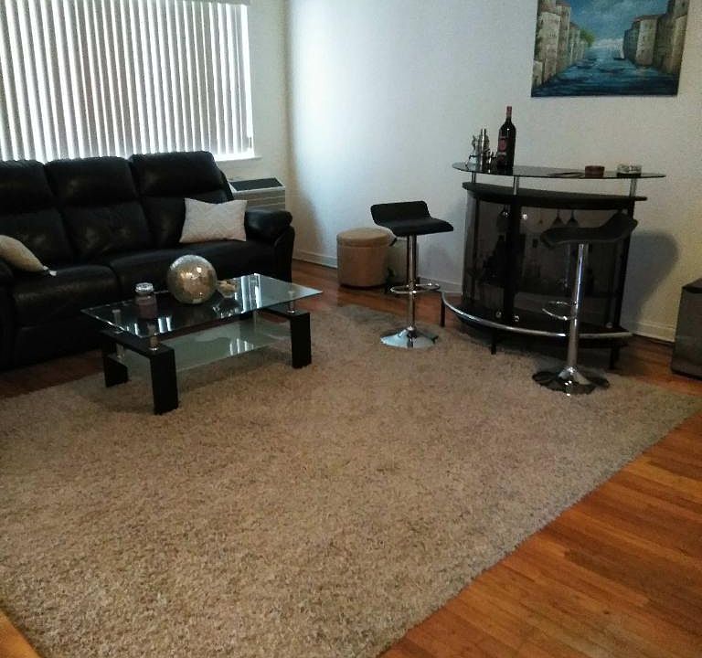 Partial view of the living room area