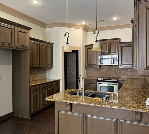 Kitchen with walk in Pantry