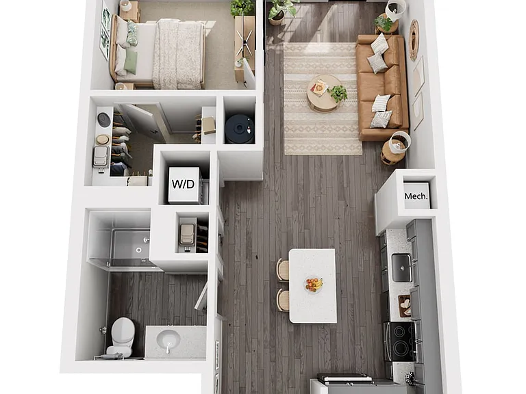 1-Bedroom 1-Bathroom | 665 sqft 1-Bedroom 1-Bathroom | 665 sqft
