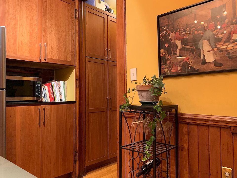 Great pantry storage space. Microwave included upon request.