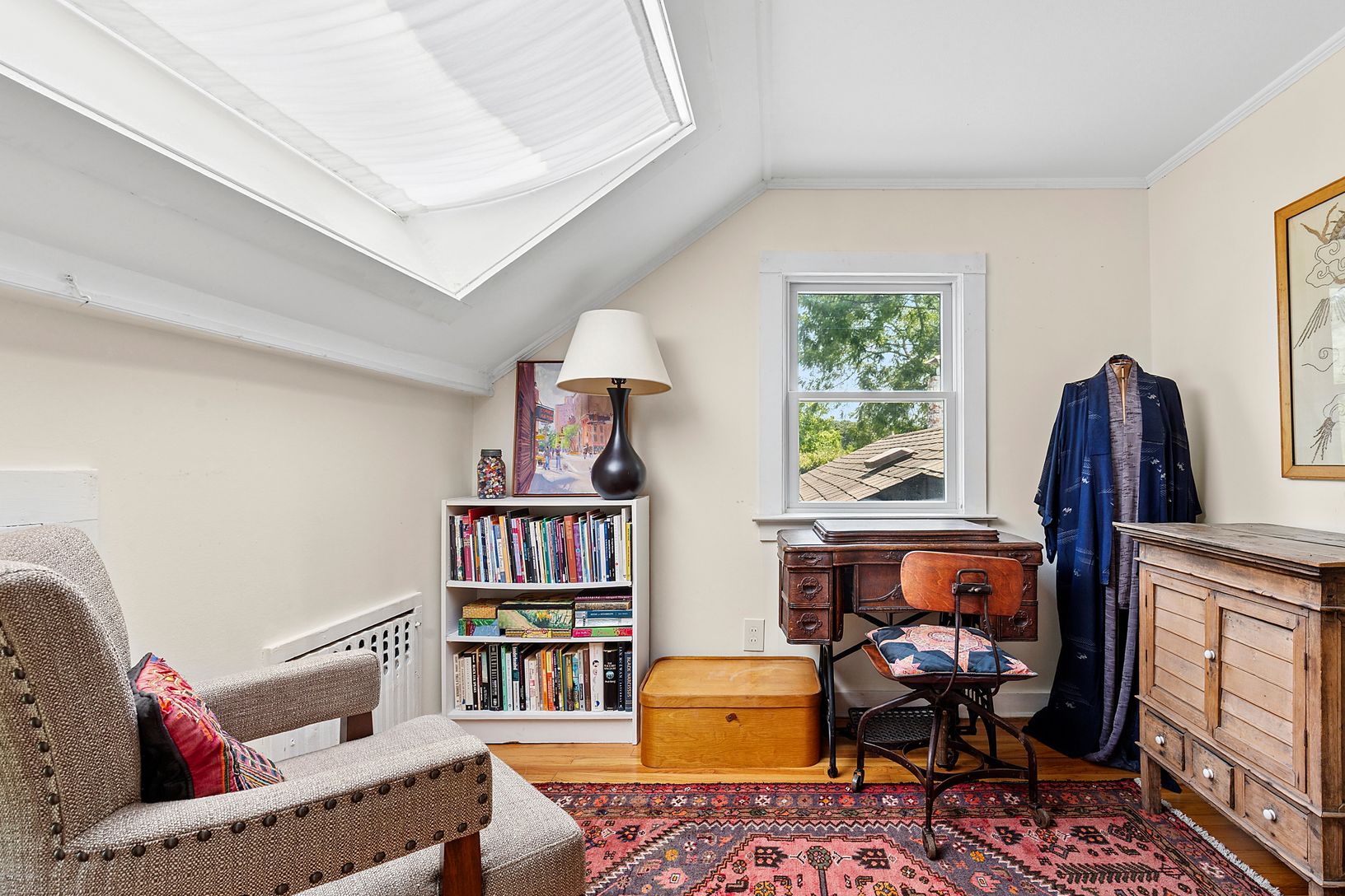 sewing room doubles as home office