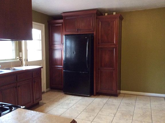 Kitchen with builtin pantry