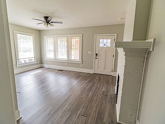 Living area with fireplace