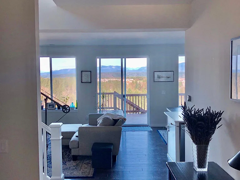 Entry way to living room