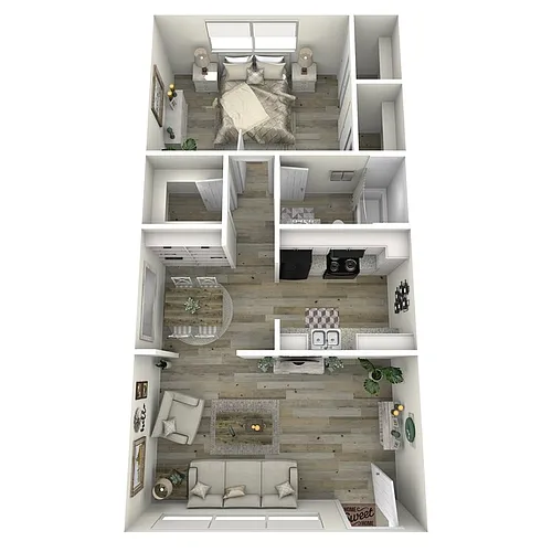 Floor plan 1 Bdrm
