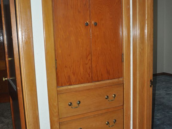 Built-in storage cabinets