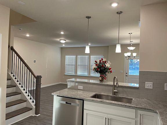 Kitchen and open family room