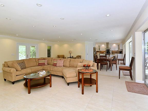Modern open concept living area