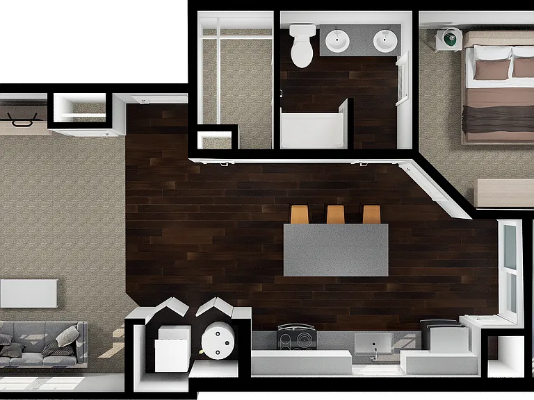 1-Bedroom Garden 1-Bedroom Garden
