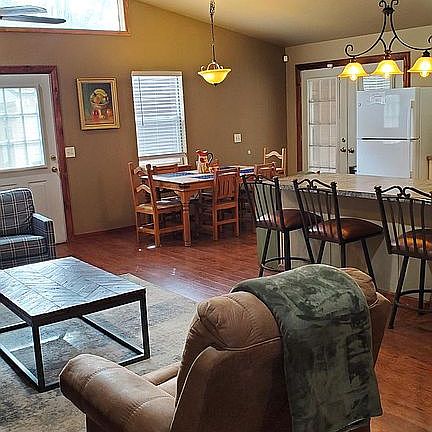 Living, dining, bar