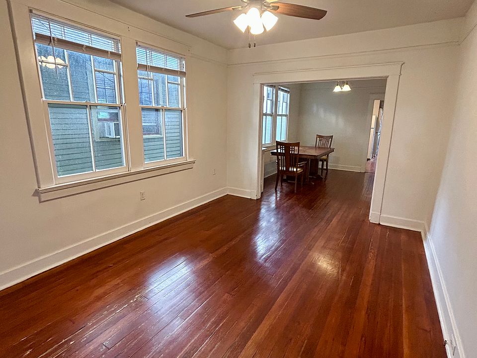 living room with view of dining room
