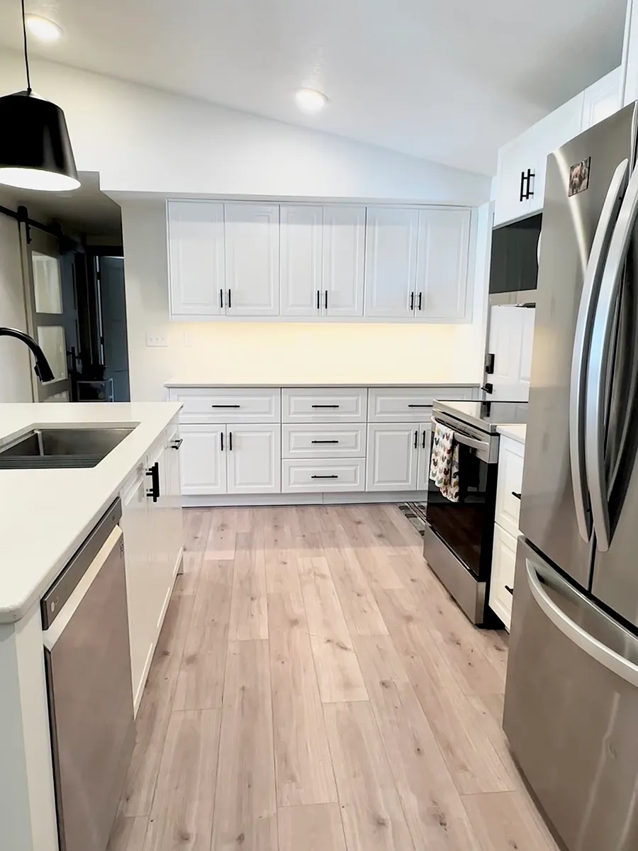 Convenient kitchen layout. - 266 Huron St