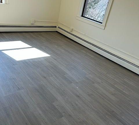 Living area that opens up to kitchen