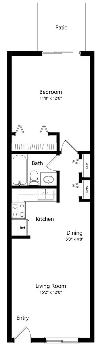 Floor plan 1 Bedroom
