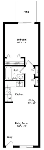 Floor plan 1 Bedroom