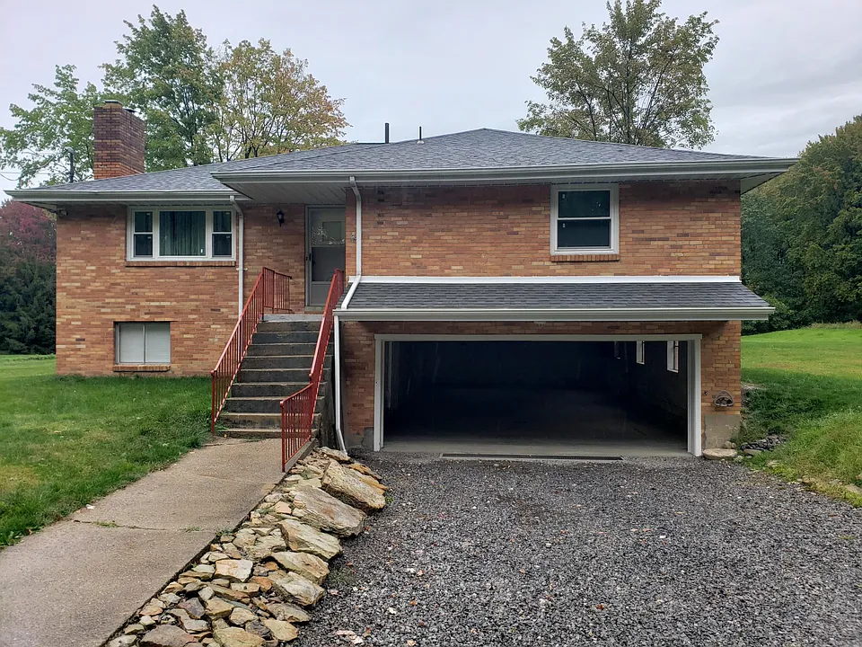 All brick house with new windows.