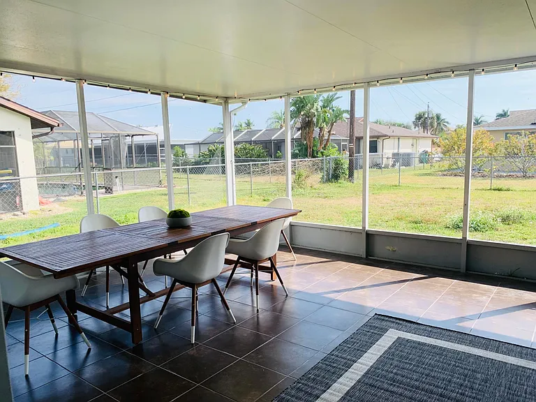 Screened lanai