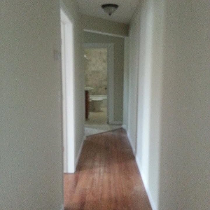 hallway from living room to kitchen