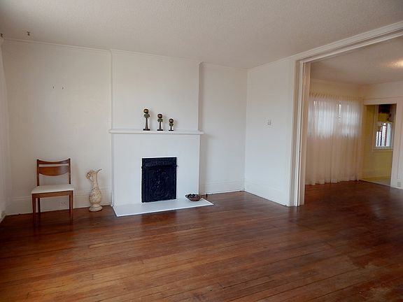 Living room with a decorative fire place
